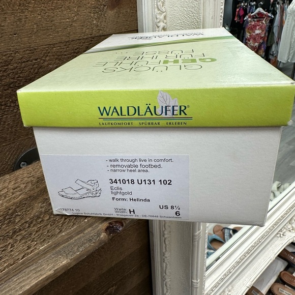 Waldläufer Helinda Lightgold Comfort Sandals Size US 8.5 Wide - Picture 3 of 8